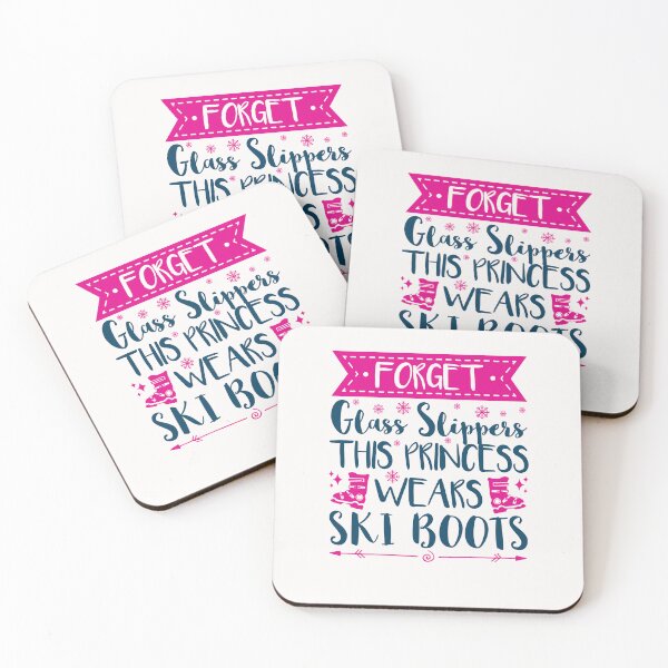 Item preview, Forget Glass Slippers This Princess Wears Ski Boots Skiing Women Girls designed and sold by jaygo.