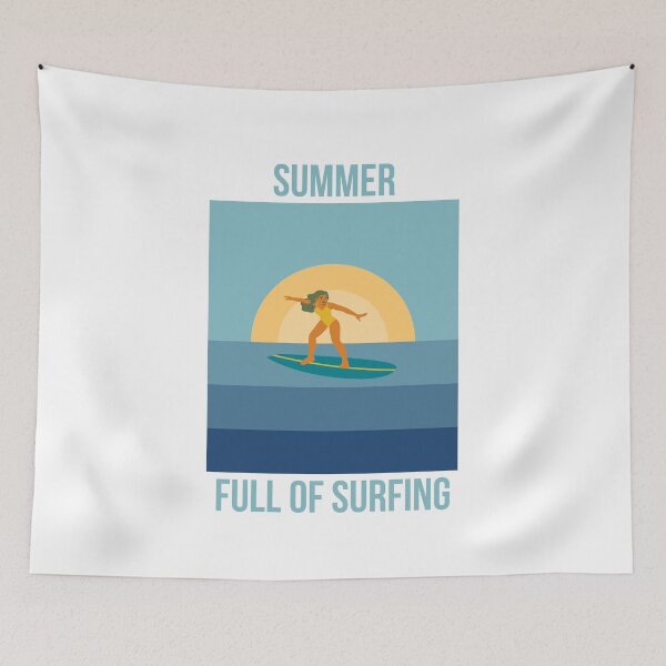 Item preview, Summer Full of Surfing, Summer Vibes, Surfer, Adventue, Surfing Life, Style, Surfboard, Retro, Hawaii, Beach, Waves, Wave Rider designed and sold by Mgibsonphoto.