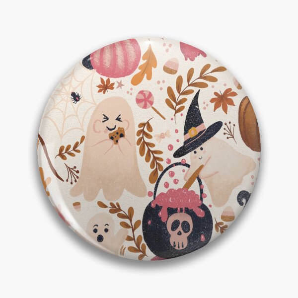 Item preview, Spooky Delights: A Cute Ghostly Halloween Adventure Pattern designed and sold by PatternedbySab.