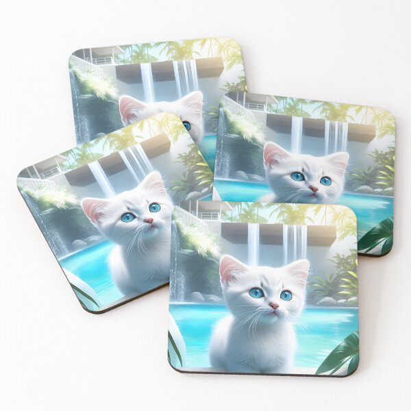 Item preview, Kitten Kumiko on bathing vacation designed and sold by YuniaMiyu.
