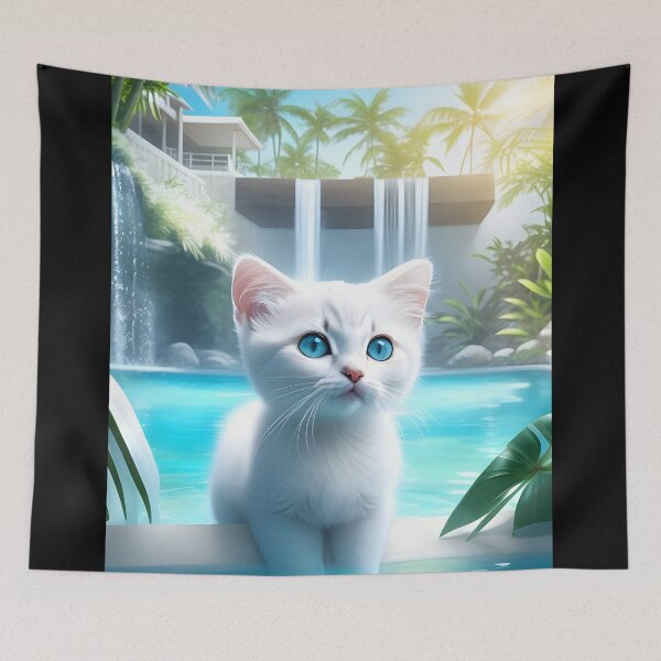 Item preview, Kitten Kumiko on bathing vacation designed and sold by YuniaMiyu.