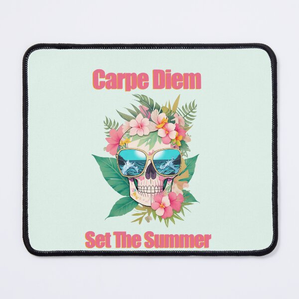 Item preview, Tropical skull head with and cute sunglasses, cool beach, leaves and flowers T-Shirt designed and sold by Collagedream.