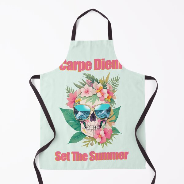 Item preview, Tropical skull head with and cute sunglasses, cool beach, leaves and flowers T-Shirt designed and sold by Collagedream.
