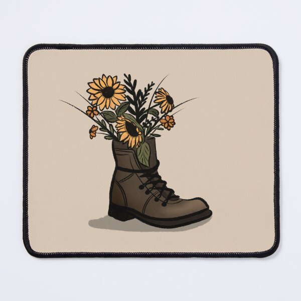 Item preview, Flowers growing out of shoe - simple minimalistic design designed and sold by Sophie-Sara-K.