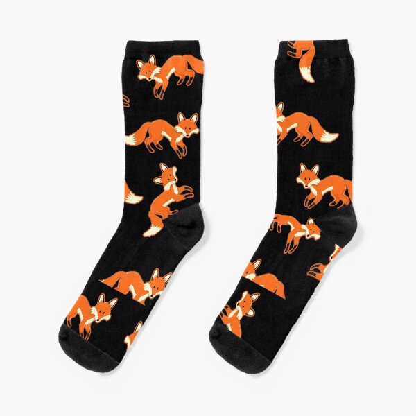 Item preview, Cute Red Foxes on Socks Funny Fox designed and sold by SOCKSbySBD.