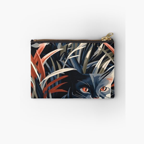 Item preview, Enigmatic Felines - Furry Cats in Graphic Green Grass designed and sold by vadimcarazan.