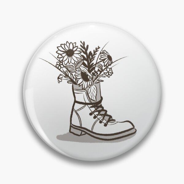 Item preview, Kopie von Flowers growing out of shoe - simple minimalistic design designed and sold by Sophie-Sara-K.