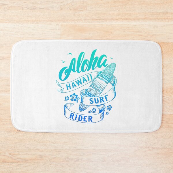 Item preview, Blue Aloha Hawaii Surf Summer Surfing Surfboard Retro designed and sold by xenami.