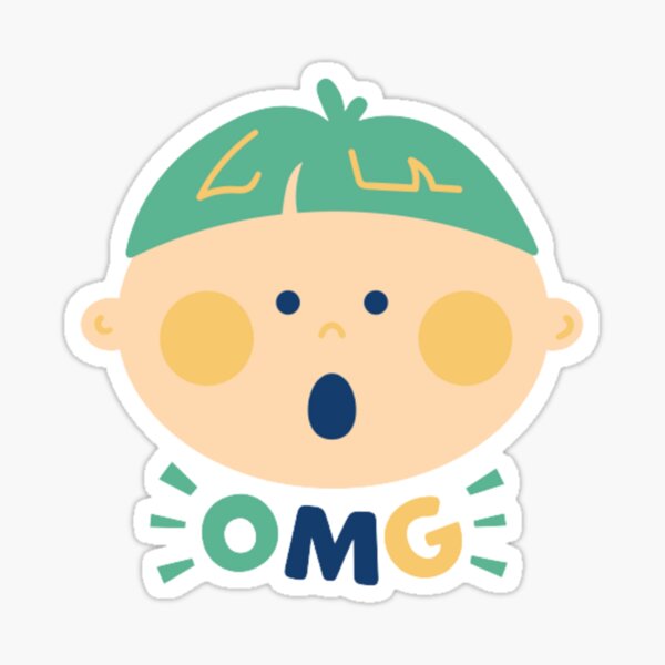 Item preview, Cute OMG Boy Sticker designed and sold by Ridarubio.