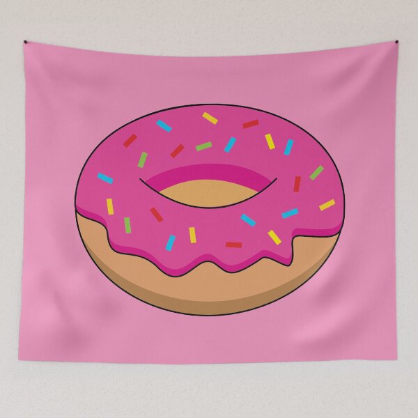 Item preview, Strawberry Donut with Sprinkles Cartoon designed and sold by BirdAtWork.
