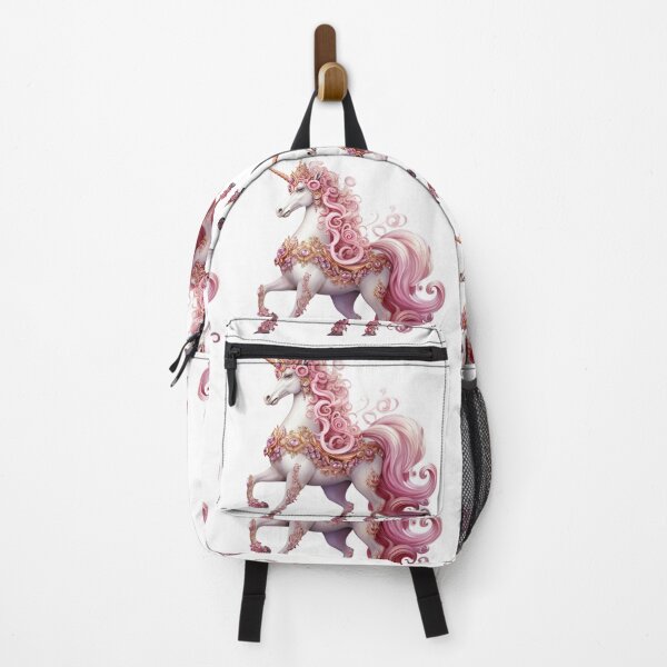 Item preview, Beautiful intricate pink flowing unicorn. designed and sold by liana campbell.