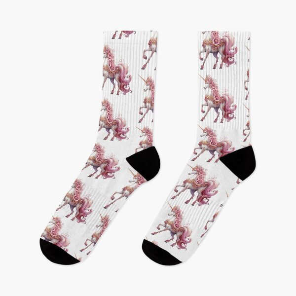 Item preview, Beautiful intricate pink flowing unicorn. designed and sold by liana campbell.