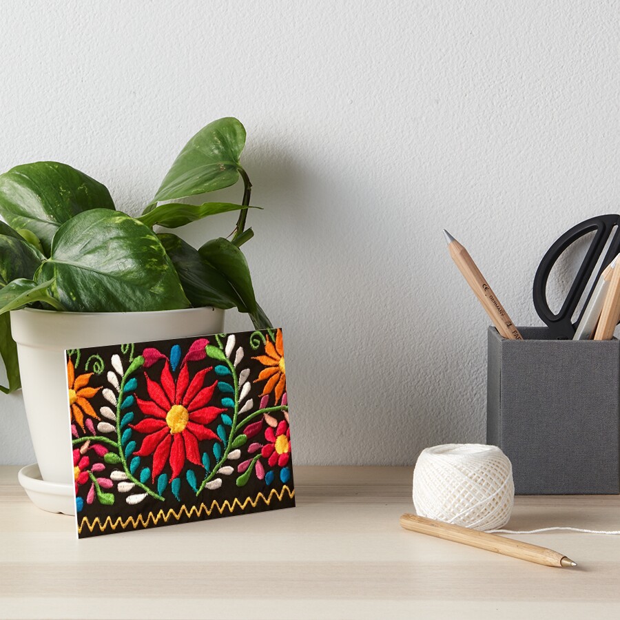 "Spanish Flowers" Art Board Print by TinaSalazar Redbubble