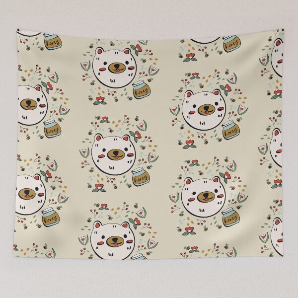 Item preview, White Honey Bear designed and sold by maddydoodlesoup.
