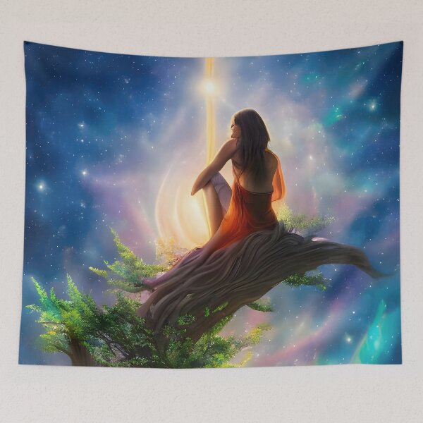 Item preview, the lonely girl and the light from the sky designed and sold by Rostislav Bouda.