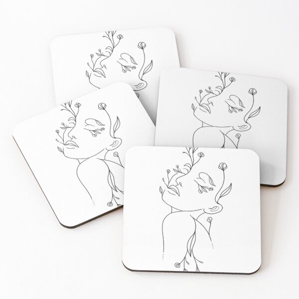 Item preview, Line Art with Flowers designed and sold by flowers7s.