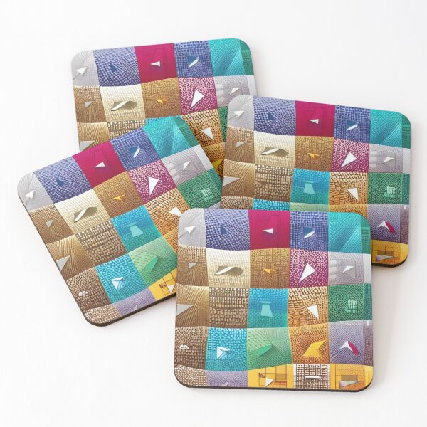 Item preview, Abstraction board with squares and geometric figures indefinite and random designed and sold by JaroDesign2023.
