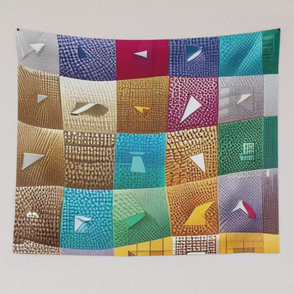 Item preview, Abstraction board with squares and geometric figures indefinite and random designed and sold by JaroDesign2023.