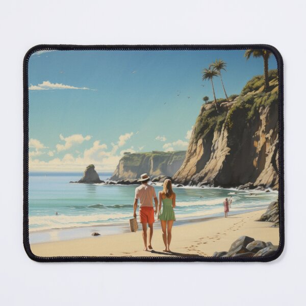Item preview, Couple walking on the beach AI Mid Journey generated. designed and sold by phelanartwork67.
