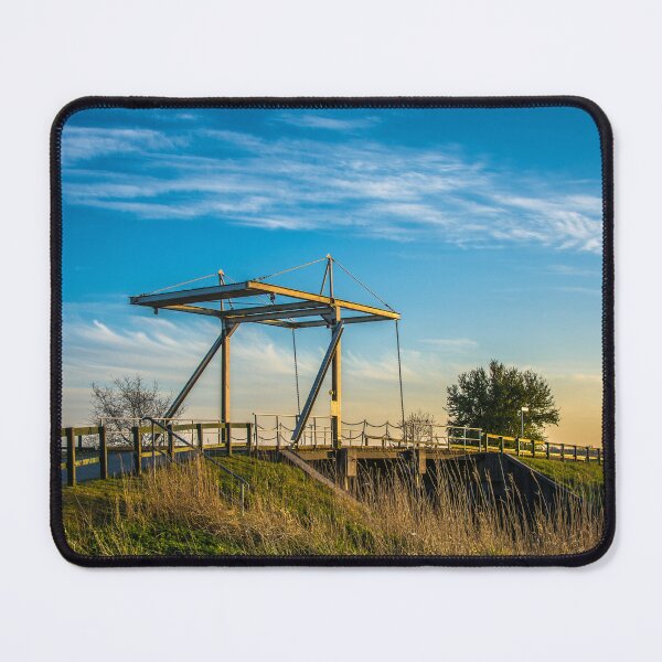 Item preview, Bridge in Ostfriesland at sunset designed and sold by Stefans-Bilder.