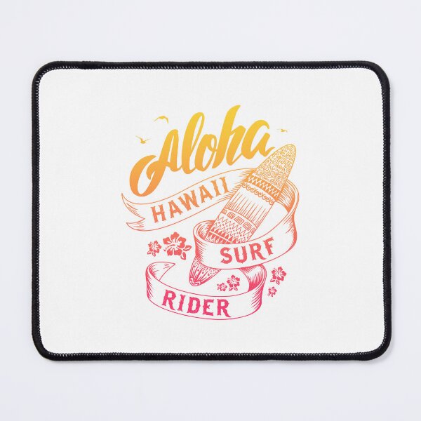 Item preview, Orange And Pink Aloha Hawaii Surf Summer Surfing Surfboard Retro designed and sold by xenami.