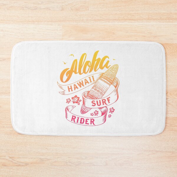 Item preview, Orange And Pink Aloha Hawaii Surf Summer Surfing Surfboard Retro designed and sold by xenami.