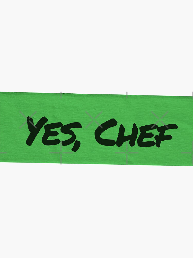 Yes Chef, The Bear , Sticker – Random Accessories NYC