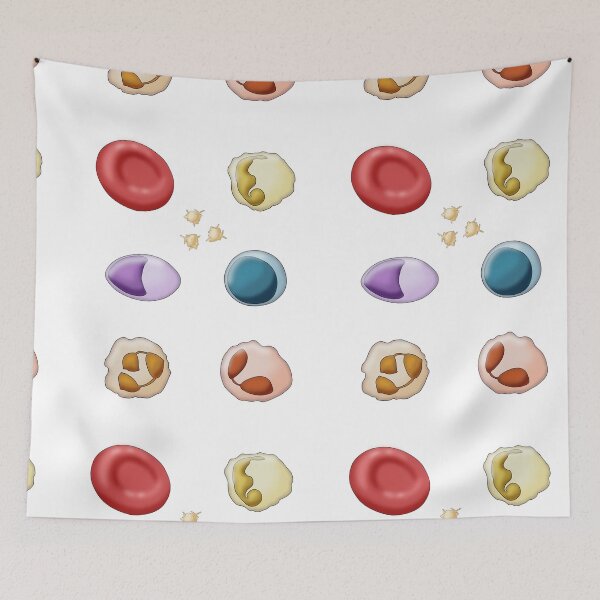 Item preview, Red Blood Cell and Types of White Blood Cells or Leukocytes designed and sold by ScienceSource.