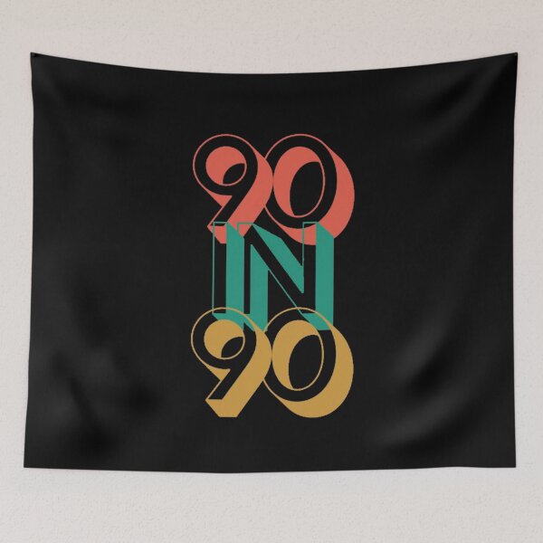 Item preview, 90 in 90 designed and sold by SoberTeeCo.
