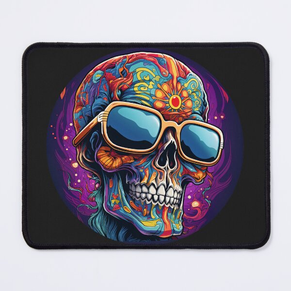 Item preview, "Cool Skull with Retro Shades - 60's Style Revived" designed and sold by Moxierama.