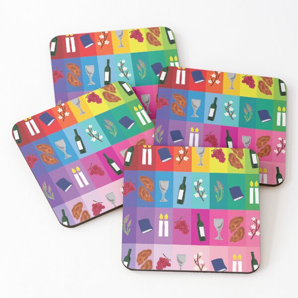 Item preview, Shabbat Shalom Spectrum designed and sold by TillaCrowne.