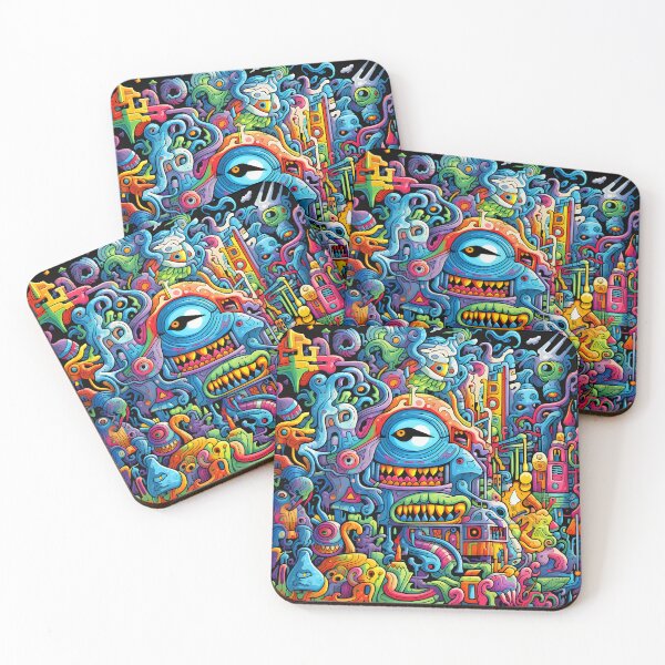 Item preview, Chaotic Fusion XVI: Exploring the World of Psychedelic and Alien Doodles designed and sold by InsaneLEDP.