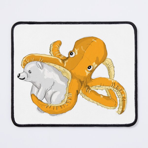 Item preview, Polar bear and octopus in an intimate embrace designed and sold by LeahHa.
