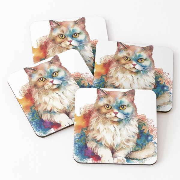 Artikelvorschau, Watercolor Persian Cat Breed Design - Purrfectly Captured Affection & entworfen und verkauft von DooodleGod.