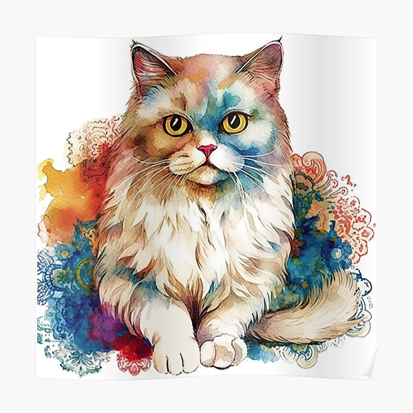 Persian Cat Police Officer' Poster by Stonemask