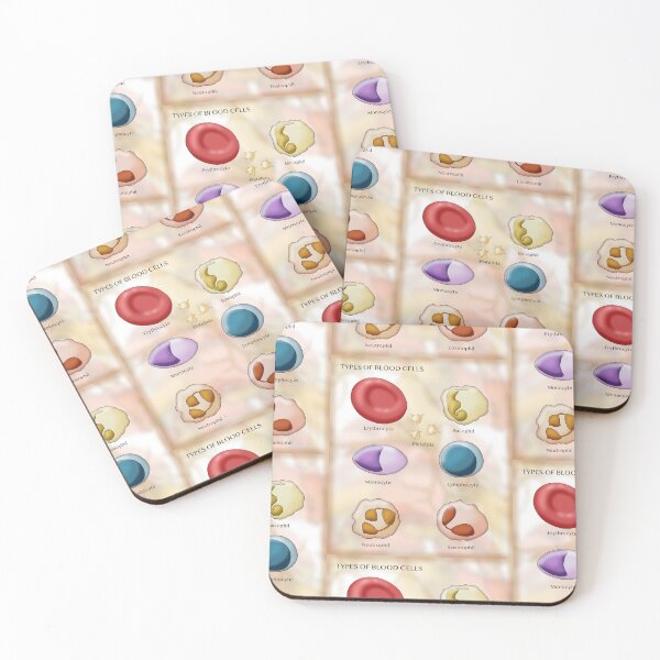 Item preview, Red Blood Cell and Types of White Blood Cells or Leukocytes designed and sold by ScienceSource.