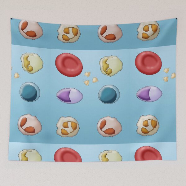 Item preview, Red Blood Cell and Types of White Blood Cells or Leukocytes designed and sold by ScienceSource.
