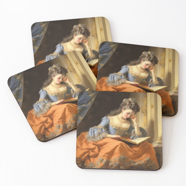 Item preview, Reading in the Library designed and sold by LadybellVintage.