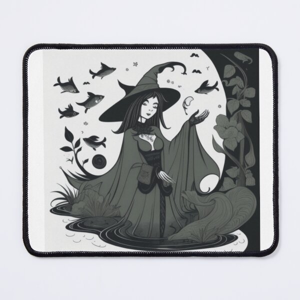 Item preview, A witch in the swamp with a fish designed and sold by ac-virtualshop.