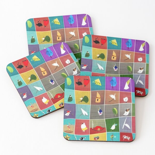 Item preview, Abstract board with irregular rhombus figures and figures indefinite and random designed and sold by JaroDesign2023.