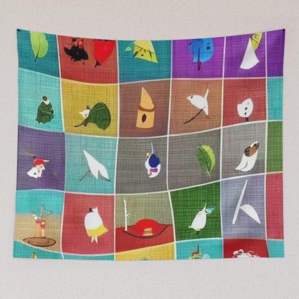 Item preview, Abstract board with irregular rhombus figures and figures indefinite and random designed and sold by JaroDesign2023.