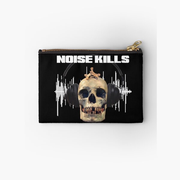 Item preview, Skull and headphones - Noise kills  designed and sold by Silent-design.