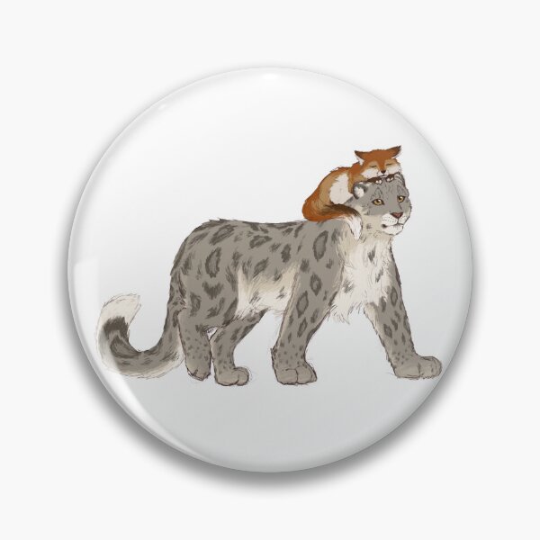 Item preview, fox and snow leopard buddies!! designed and sold by sin0phodon.