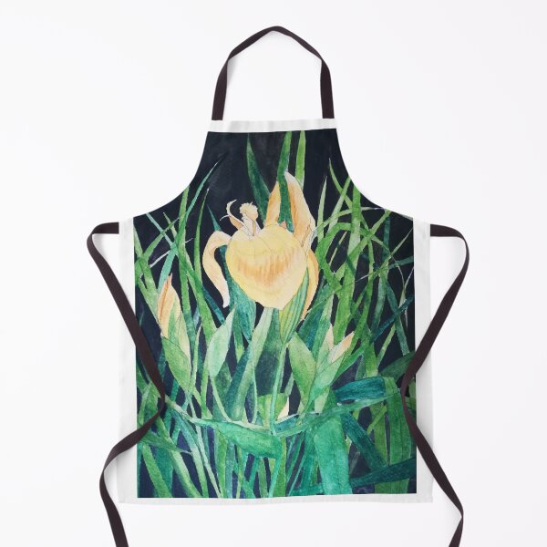 Item preview, Yellow irises watercolour painting designed and sold by esvb.