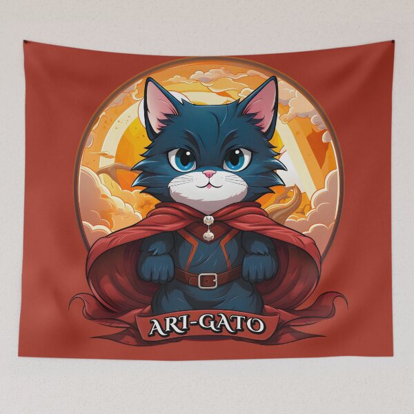 Item preview, Fearless Feline: The Ari-gato (Thank You) Superhero designed and sold by Nange and Gabe.