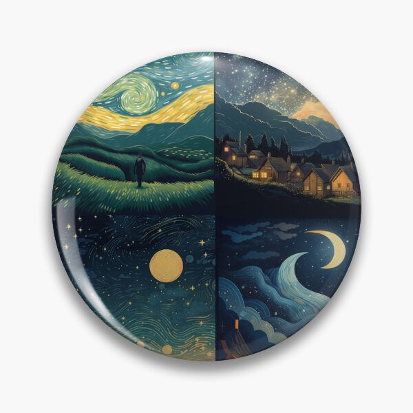 Item preview, Starry Night in Four Styles designed and sold by LadybellVintage.