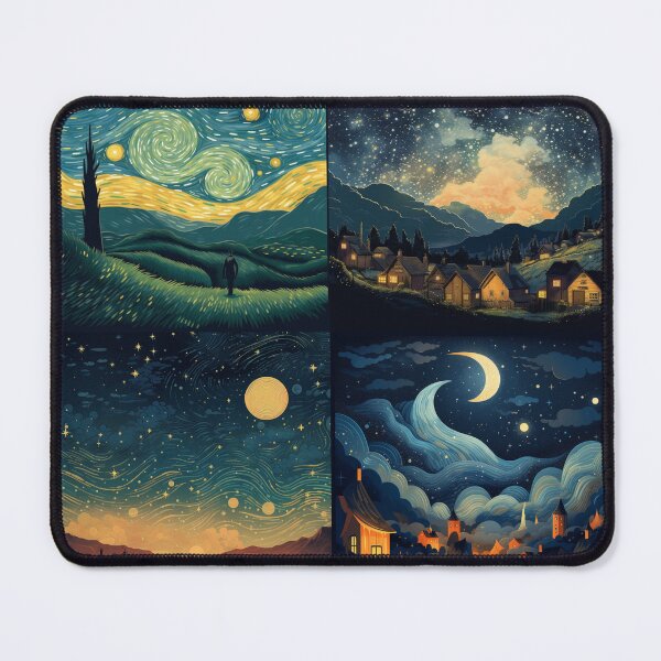 Item preview, Starry Night in Four Styles designed and sold by LadybellVintage.
