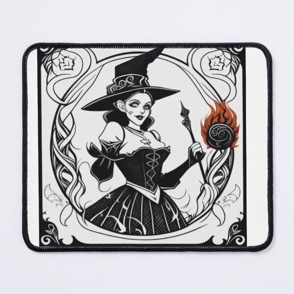 Item preview, The Wicked Witch from Wizard of Oz with her hair on fire designed and sold by ac-virtualshop.