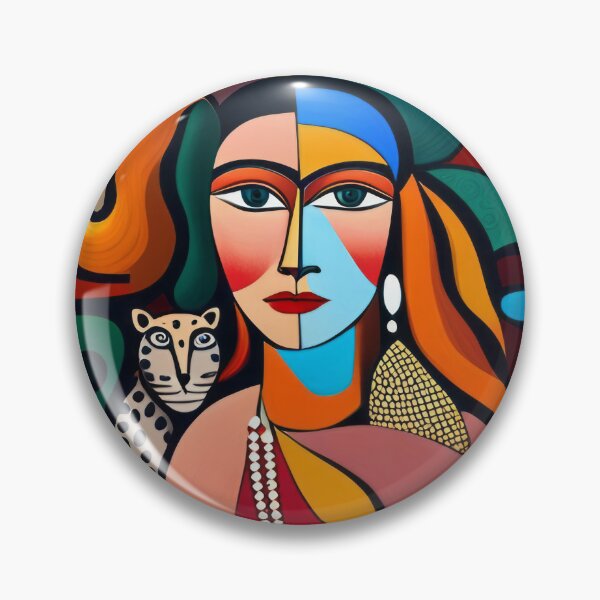 Item preview, Lady with leopard by Brunella Martinez designed and sold by Reunimage.
