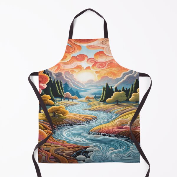 Artikelvorschau, Bunte Landschaft entworfen und verkauft von ArtbyAiGallery.